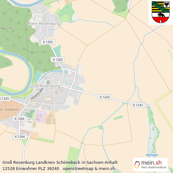 Gro Rosenburg  Lageplan